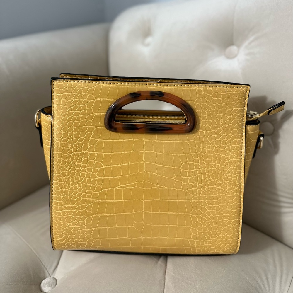 Yellow handbag